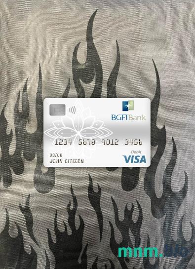 Cameroon BGFI bank visa obciążyć card wygląd fotograficzny skan PSD + zdjęcie